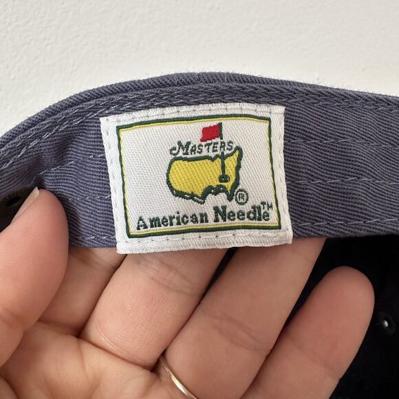 Masters American Needle Hat Blue Adjustable Strap Golf Dad Cap Hat Pink Logo - Picture 4 of 7